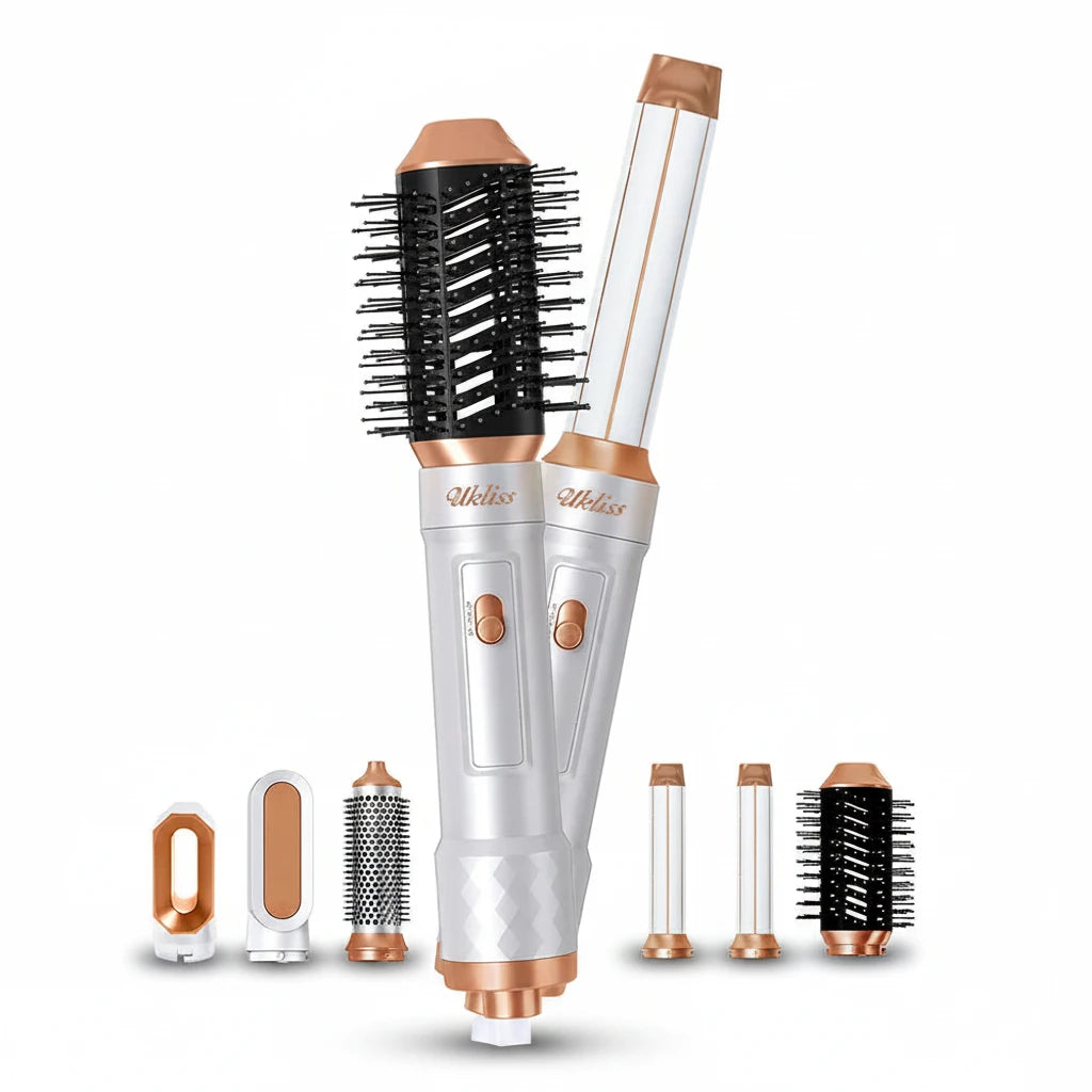 Airstyler Pro 5 in 1 Hair Dryer Set, Hot Air Curling Brush, Straightener, Thermal Brush
